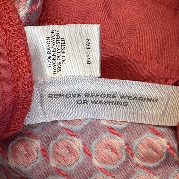 LOFT Jacquard Knit Riviera Shorts(2) Aztec Geometric Pattern Navy Pink Size 10 - Picture 14 of 16